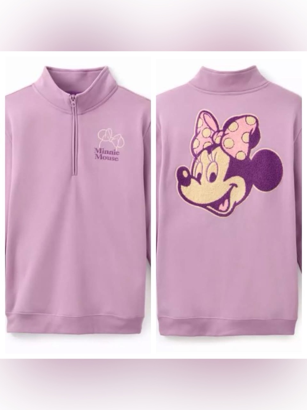 Minnie Mouse 1/4 zip sweatshirt
